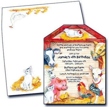 1st invitation barnyard