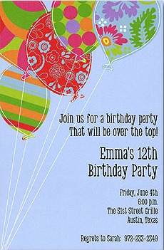 birthday invitation wording
