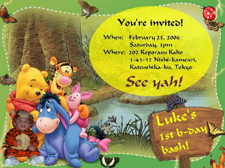First Birthday Photo Invitations