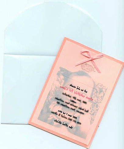 first birthday invitations