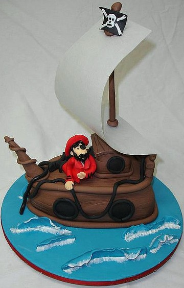 pirate party birthday cake