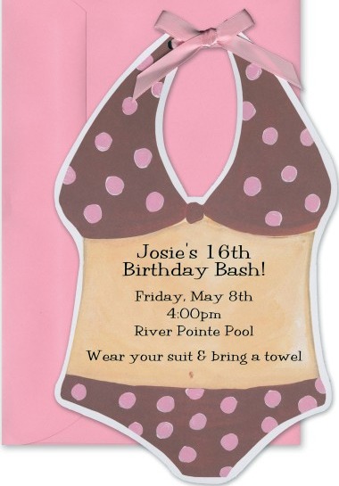 pool party invitations
