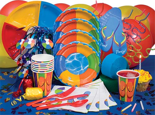 pool party supplies
