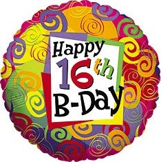 16th birthday party balloon ideas