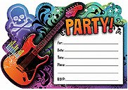 rock star invitation